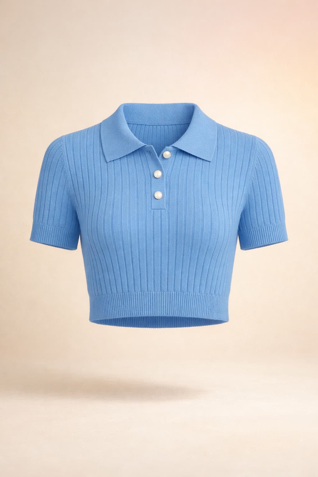 Aster Cropped Knit Polo