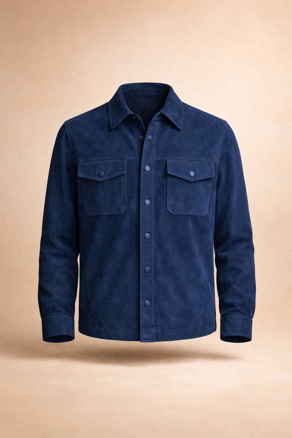 Marine Suede Overshirt