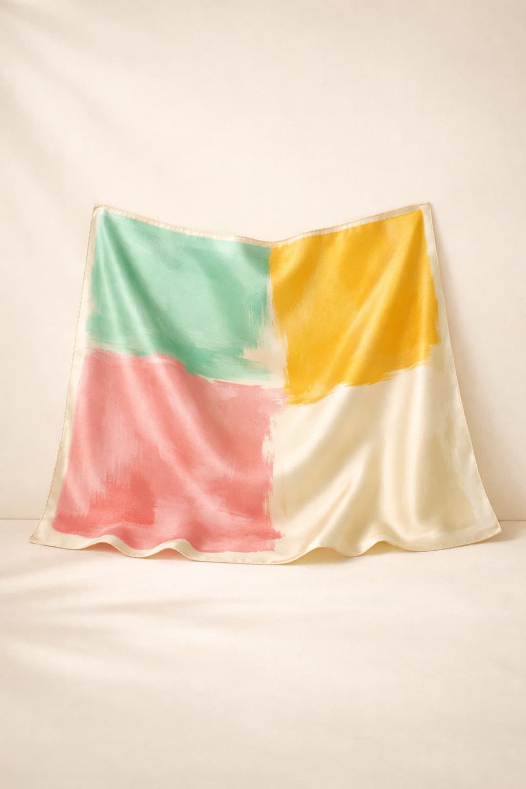 Painted Silk Square Scarf